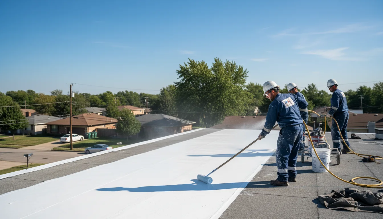 Commercial roof coating in Melvern, KS near me
